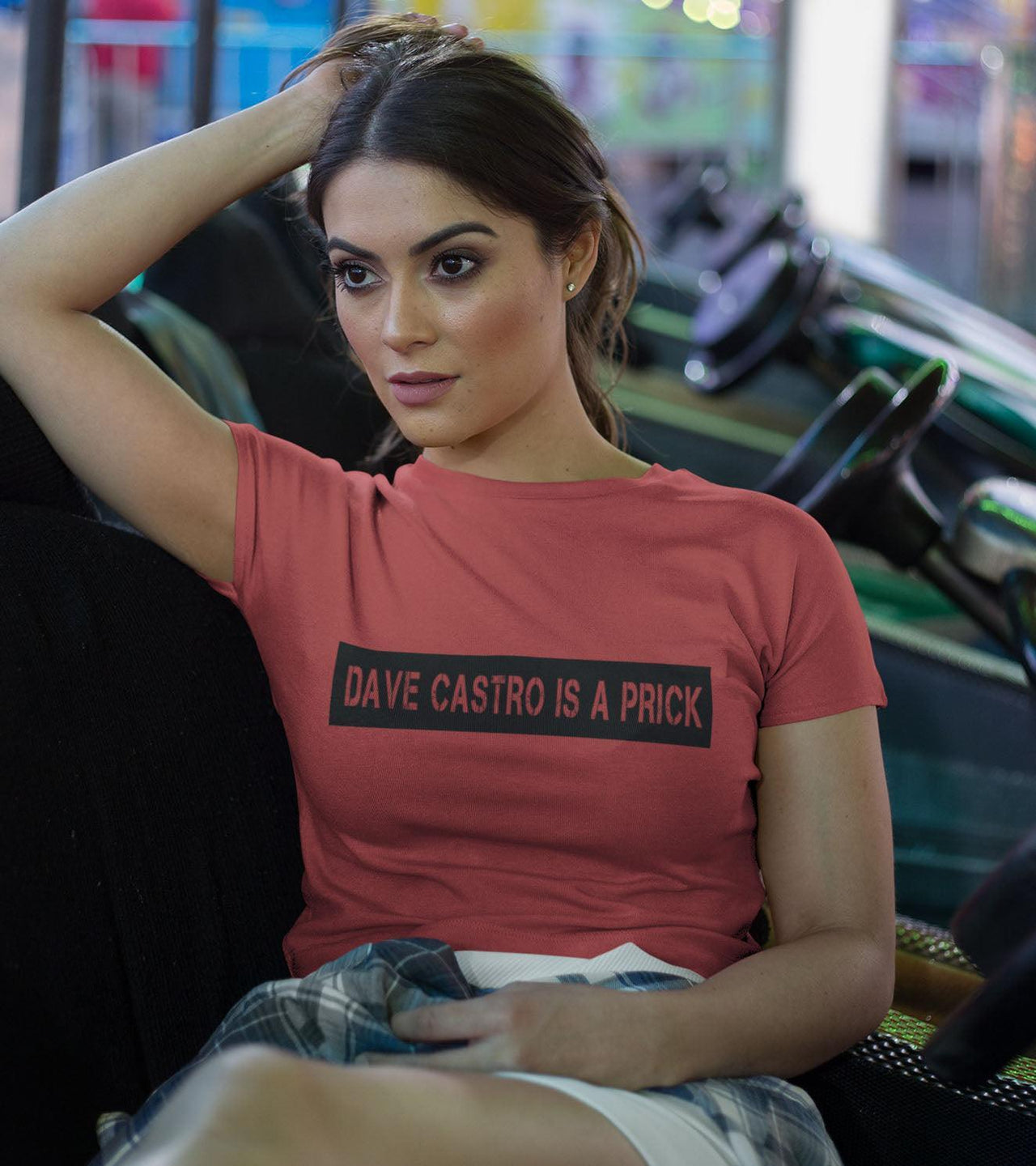 Women's Dave Castro T-shirt (Crimson Red) - wodarmour