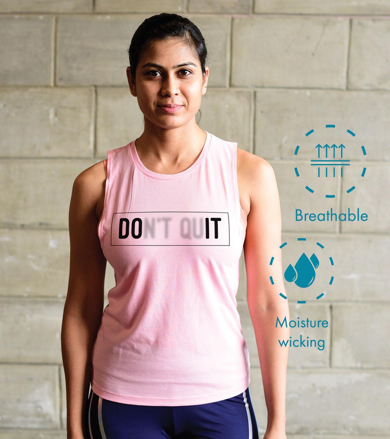 Women's Don't Quit Muscle Tank - wodarmour