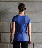 Women's Dry Fit T-shirt (Blue) - wodarmour