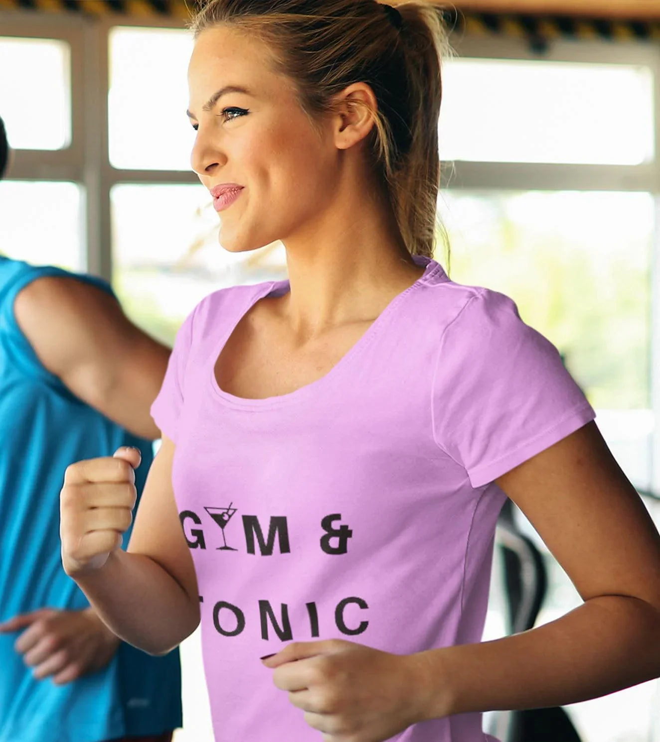 XS Women's Pink Gym Tonic T-shirt