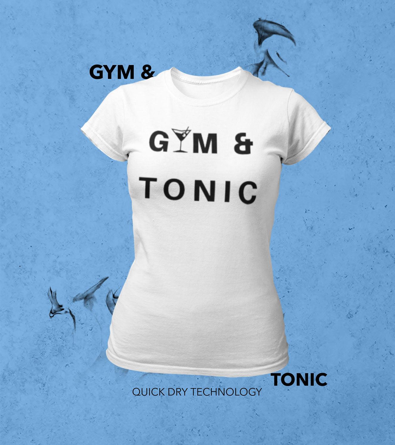 Load image into Gallery viewer, Women&amp;#39;s &amp;quot;GYM &amp;amp; TONIC&amp;quot; T-Shirt - wodarmour
