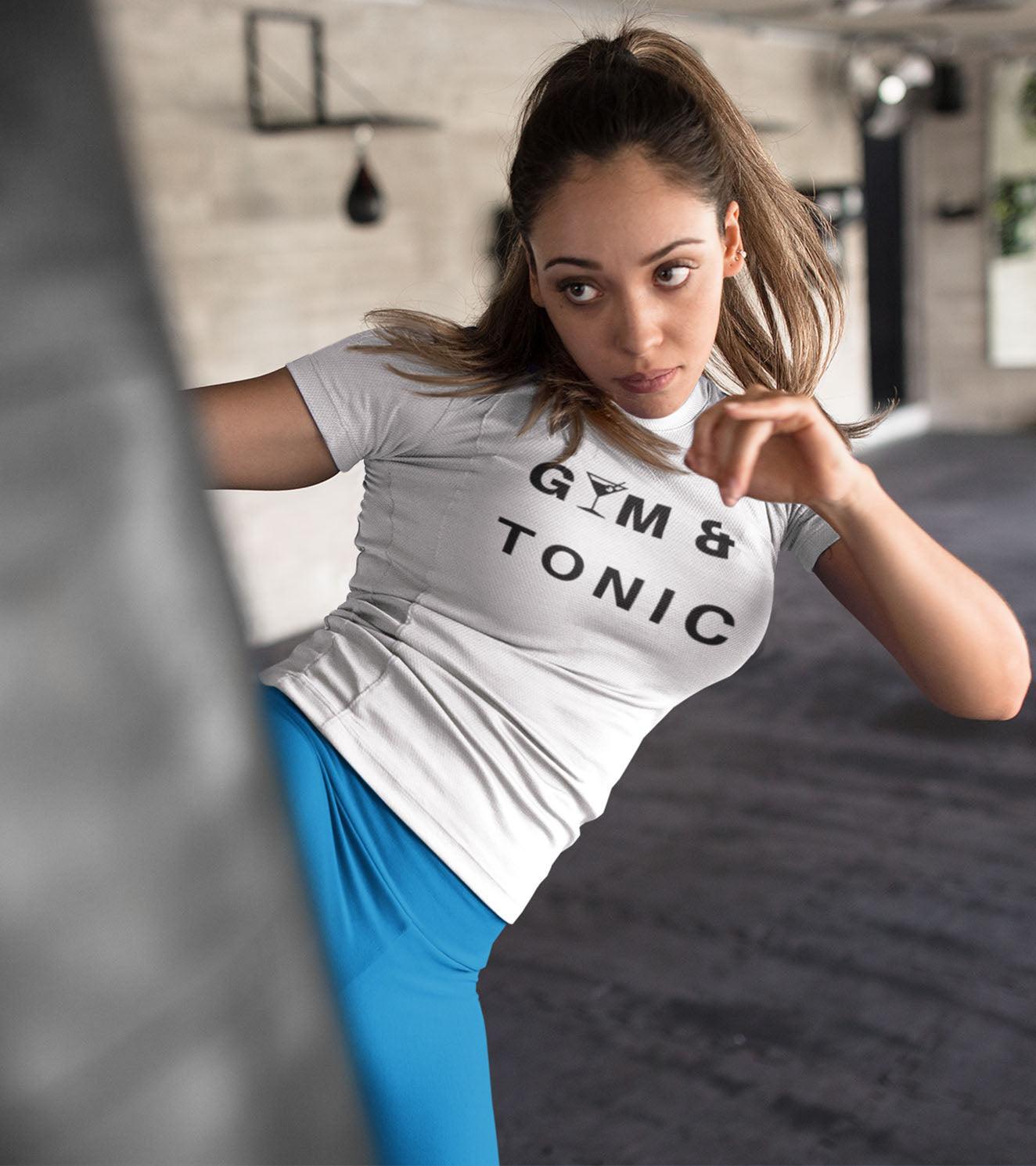 Women's "GYM & TONIC" T-Shirt - wodarmour