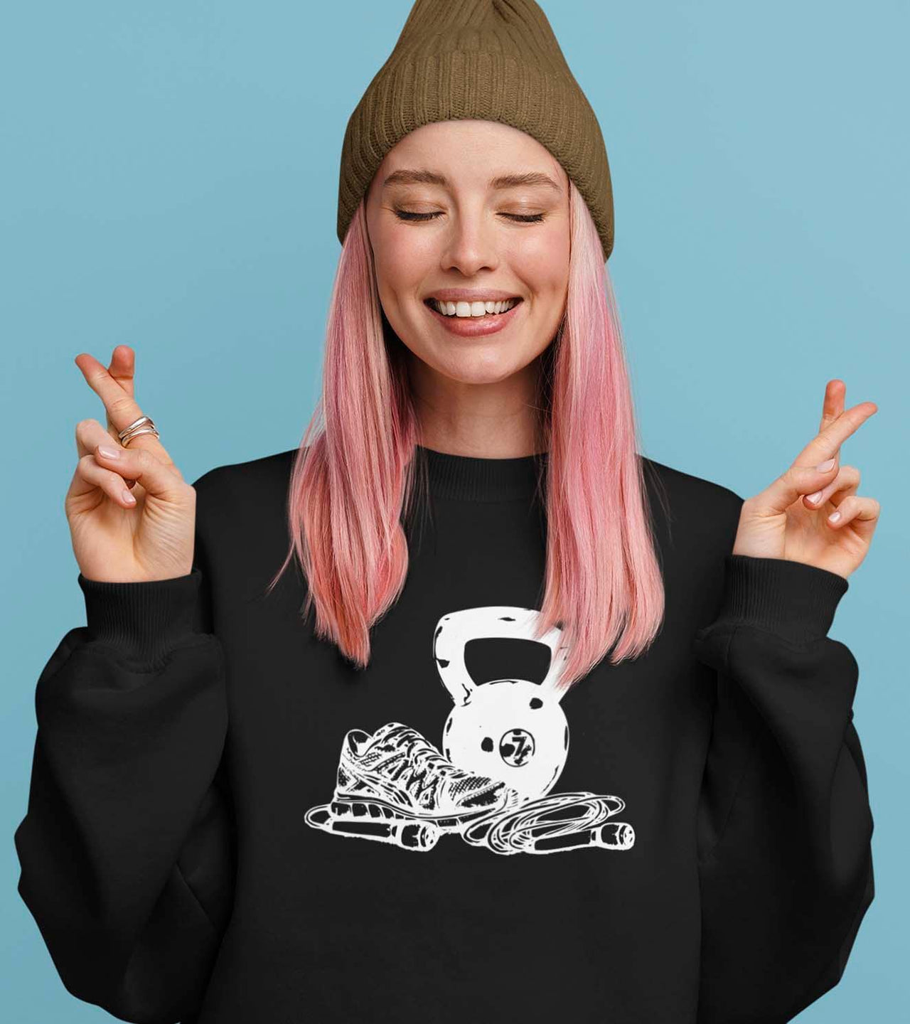 Women's Gym Drop Shoulder Sweatshirt - wodarmour