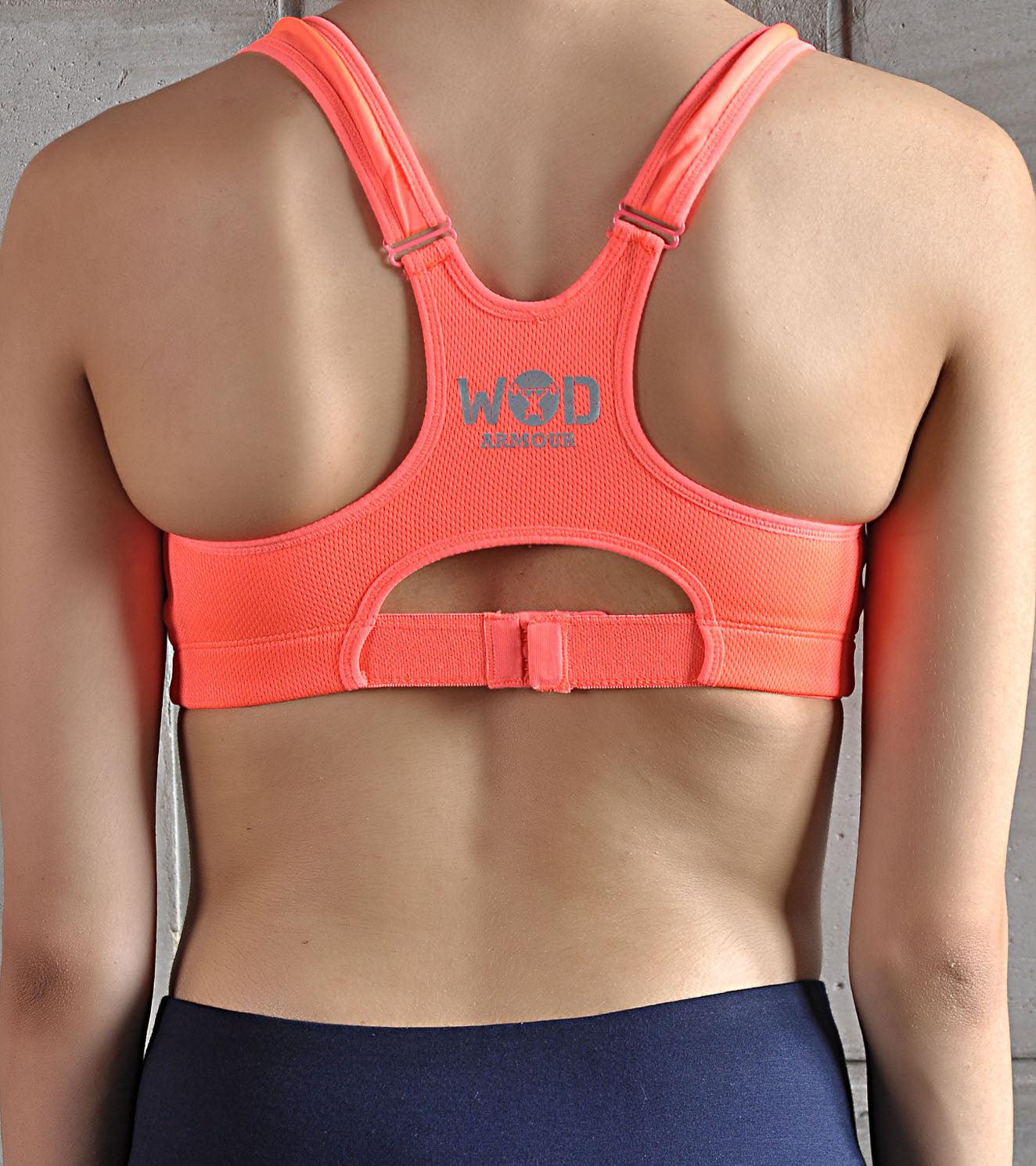 Women's High Performance sports bra (Orange) - wodarmour