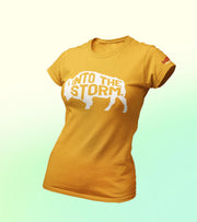 Women's into the storm T-Shirt (musturd) - wodarmour