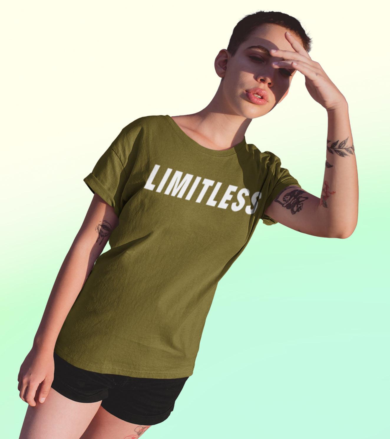 Women's Limitless T-Shirt (Olive Green) - wodarmour
