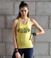 Women's MMATB Graphic Tank Top (Yellow) - wodarmour