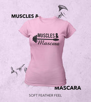 Women's Muscle & Mascara T-Shirt (Taffy Pink) - wodarmour