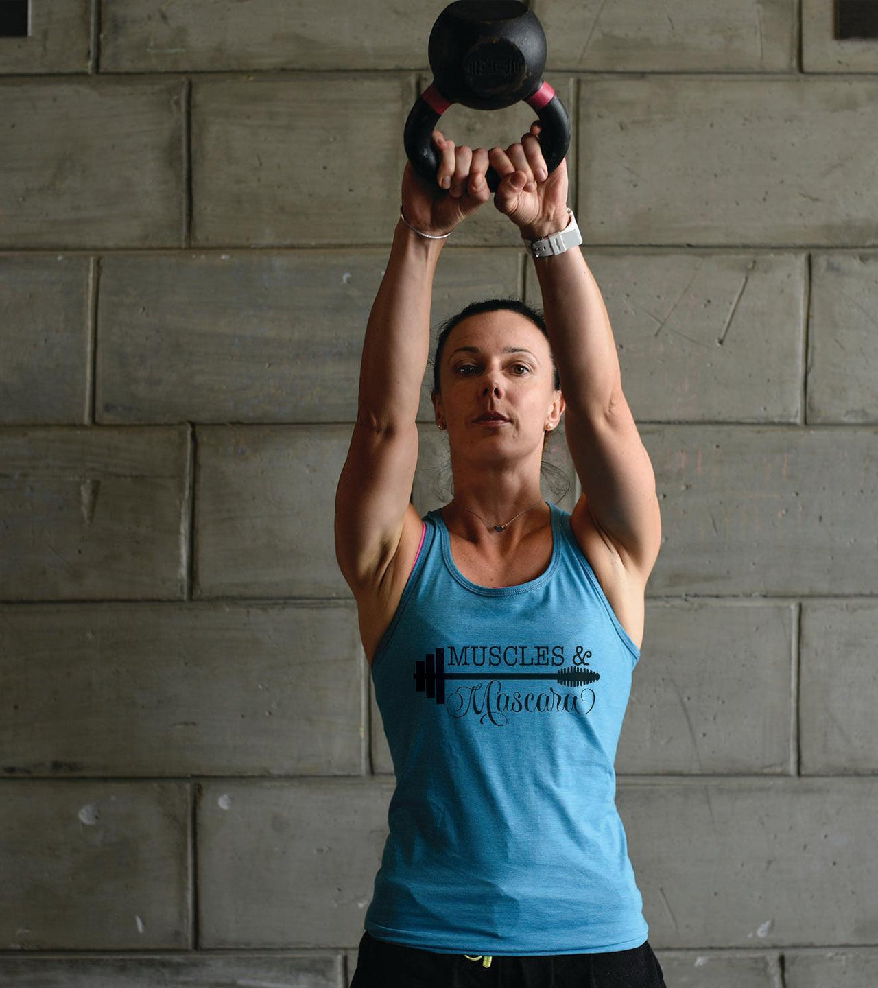 Women's Muscle and mascara tank top - wodarmour