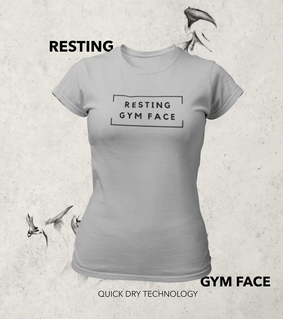 Women's RESTING GYM FACE T-Shirt