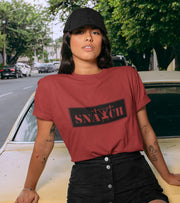 Women's Snatch T-Shirt (Crimson Red) - wodarmour