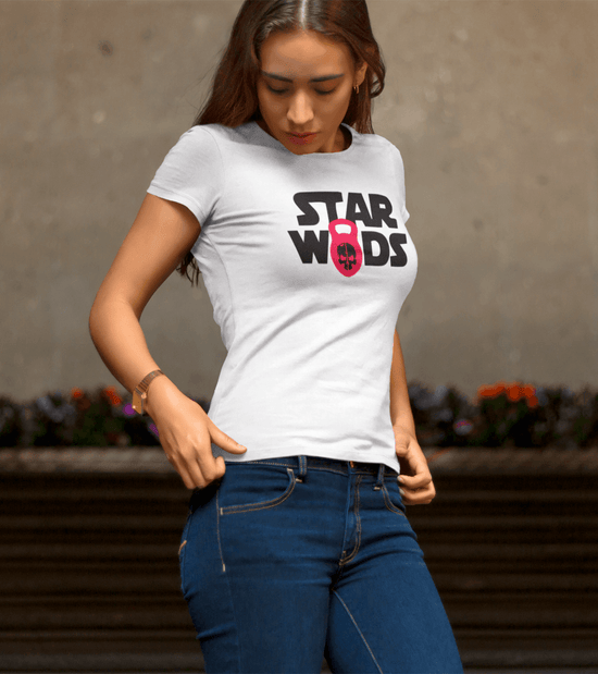 Load image into Gallery viewer, Women&amp;#39;s Star Wods T-Shirt - wodarmour
