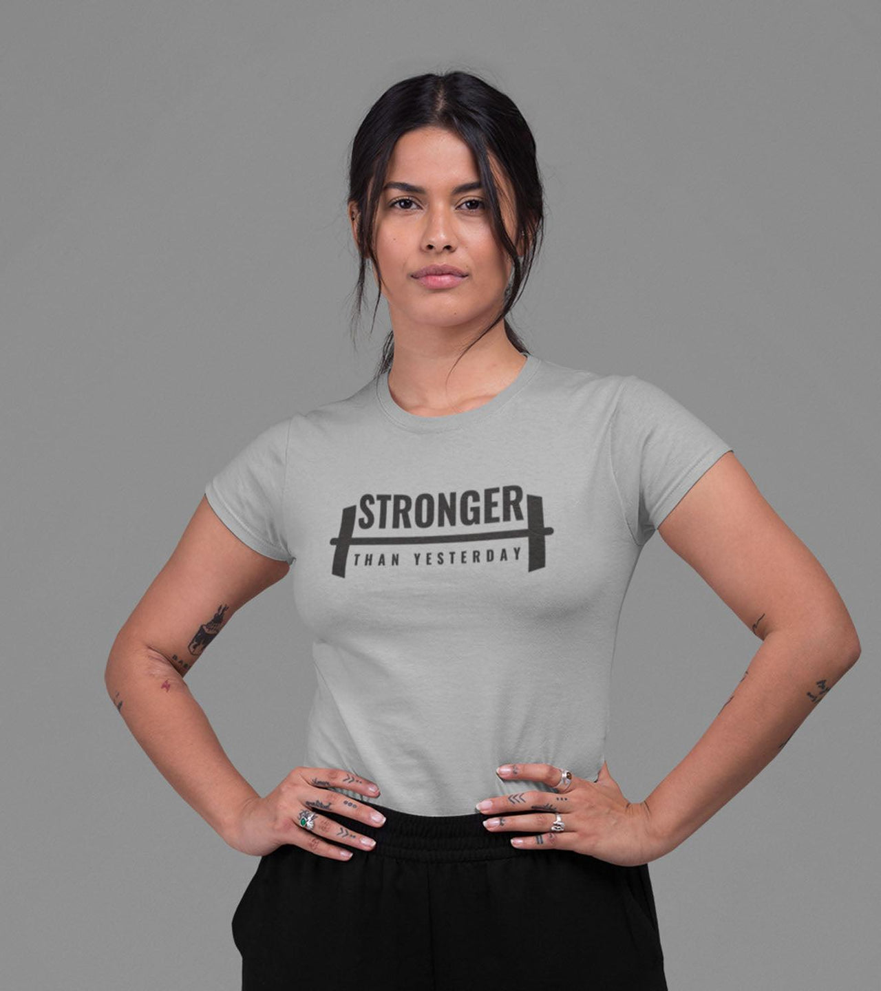 Women's "STRONGER THAN YESTERDAY" T-Shirt - wodarmour