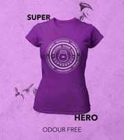 Women's  Super Hero T-shirt (Dark Voilet) - wodarmour