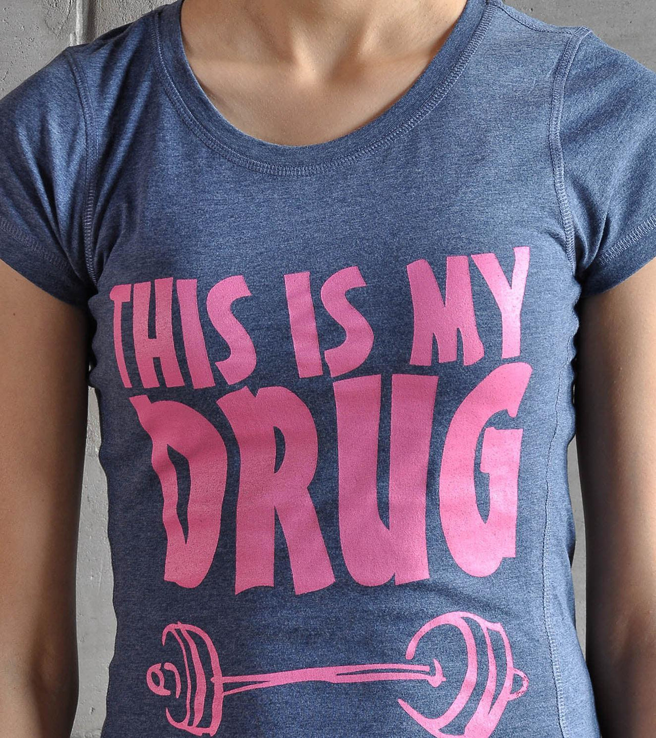 Women's TIMD Graphic training T-shirt (Navy) - wodarmour