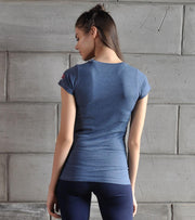 Women's TIMD Graphic training T-shirt (Navy) - wodarmour