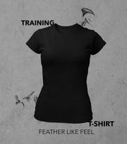 Women's training T-shirt (Black) - wodarmour