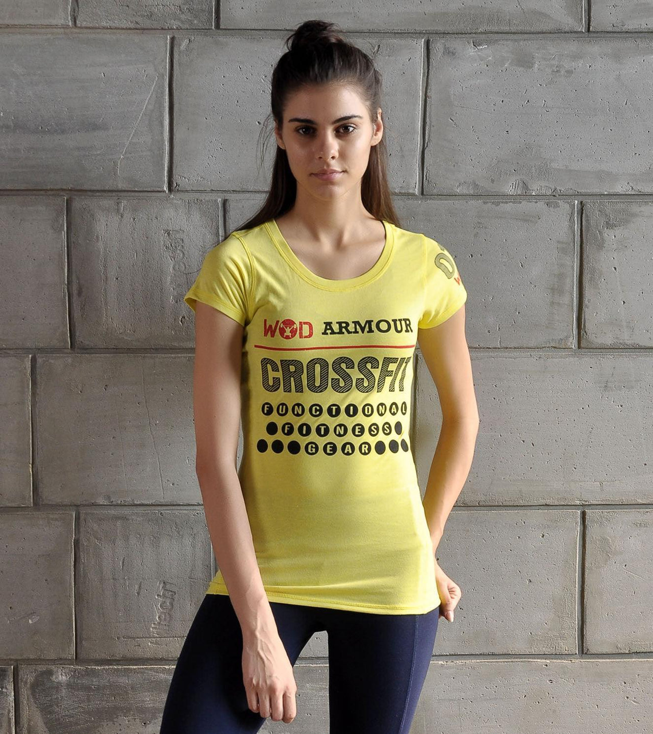 Women's Training T-shirt (Yellow) - wodarmour