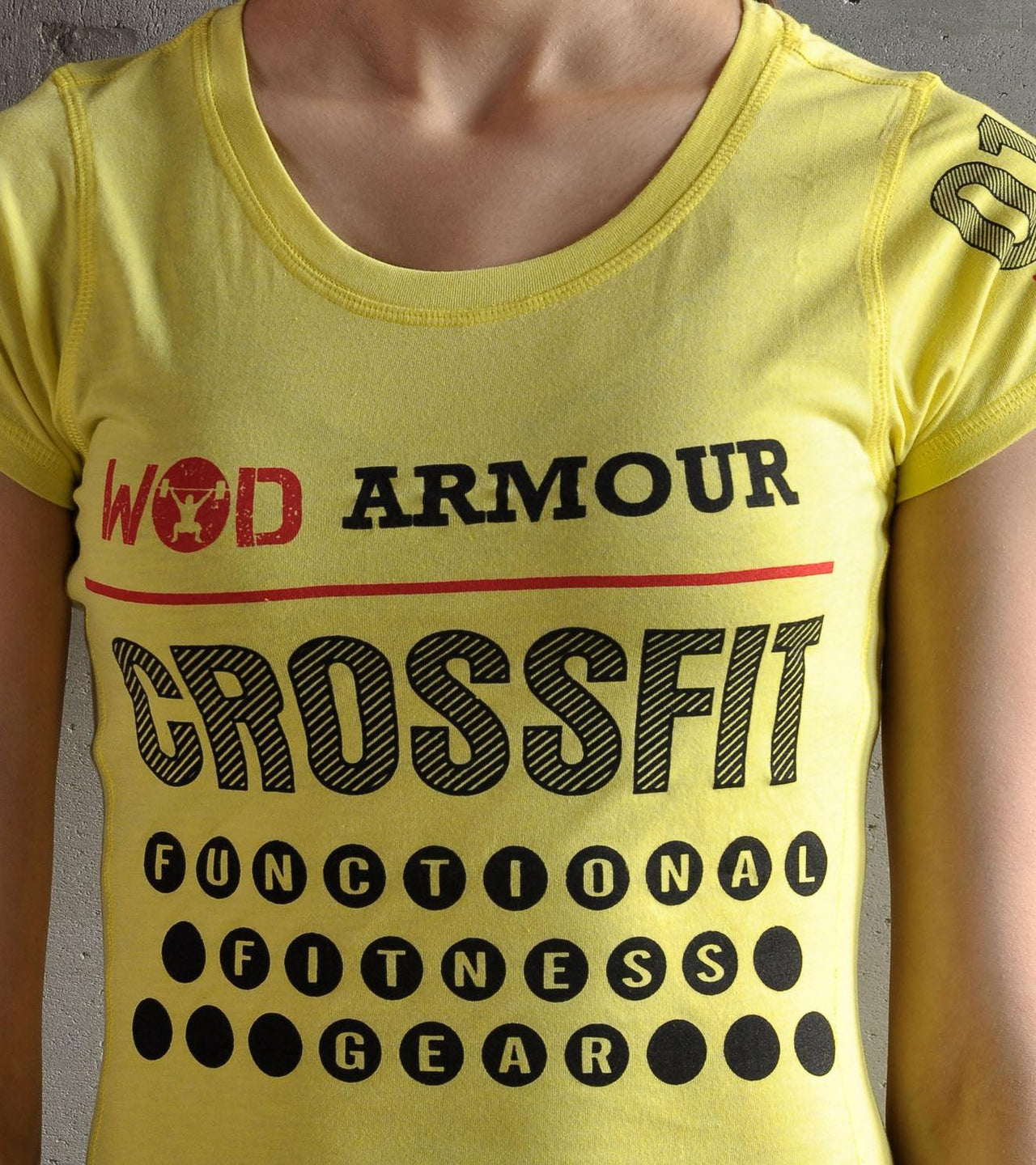 Women's Training T-shirt (Yellow) - wodarmour