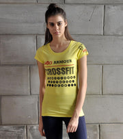 Women's Training T-shirt (Yellow) - wodarmour