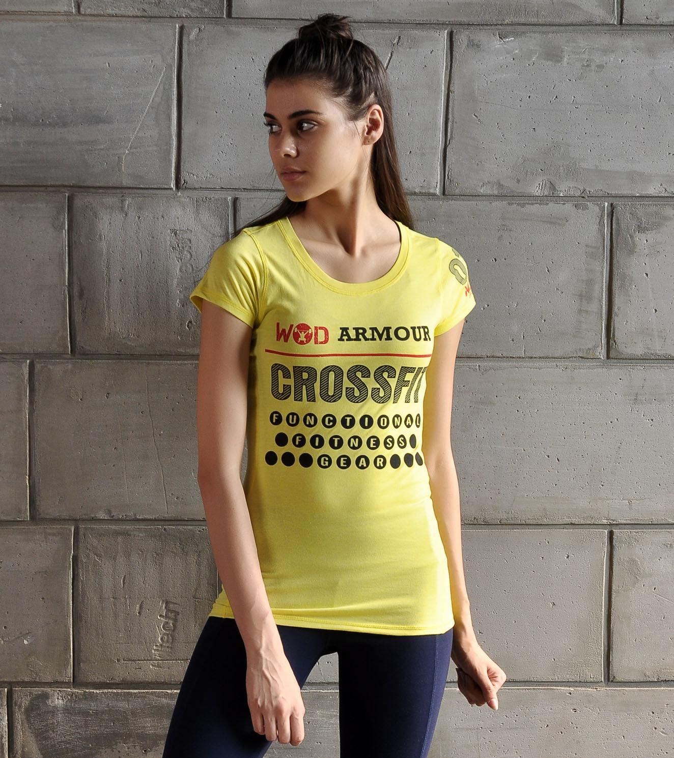 Women's Training T-shirt (Yellow) - wodarmour