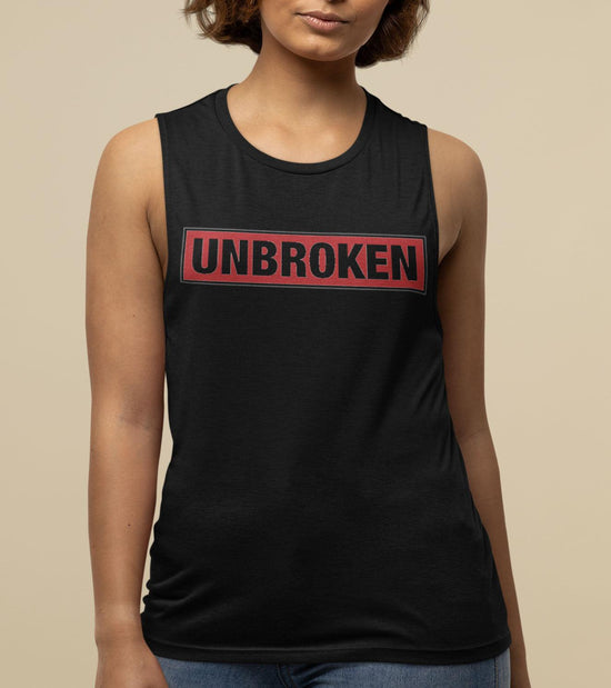 Women's Unbroken Muscle Tank - wodarmour