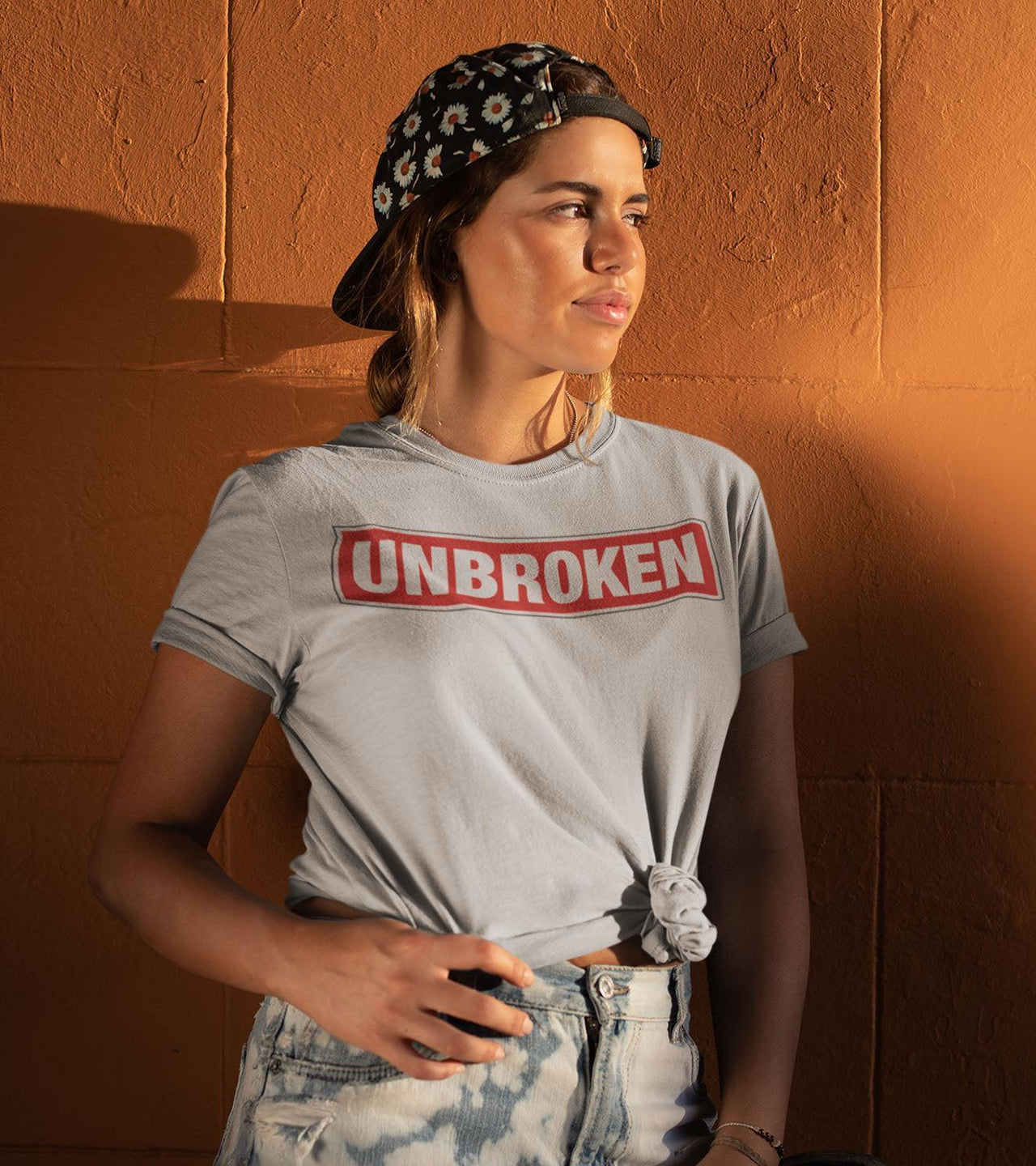 Women's Unbroken T-shirt (Rhino Grey) - wodarmour