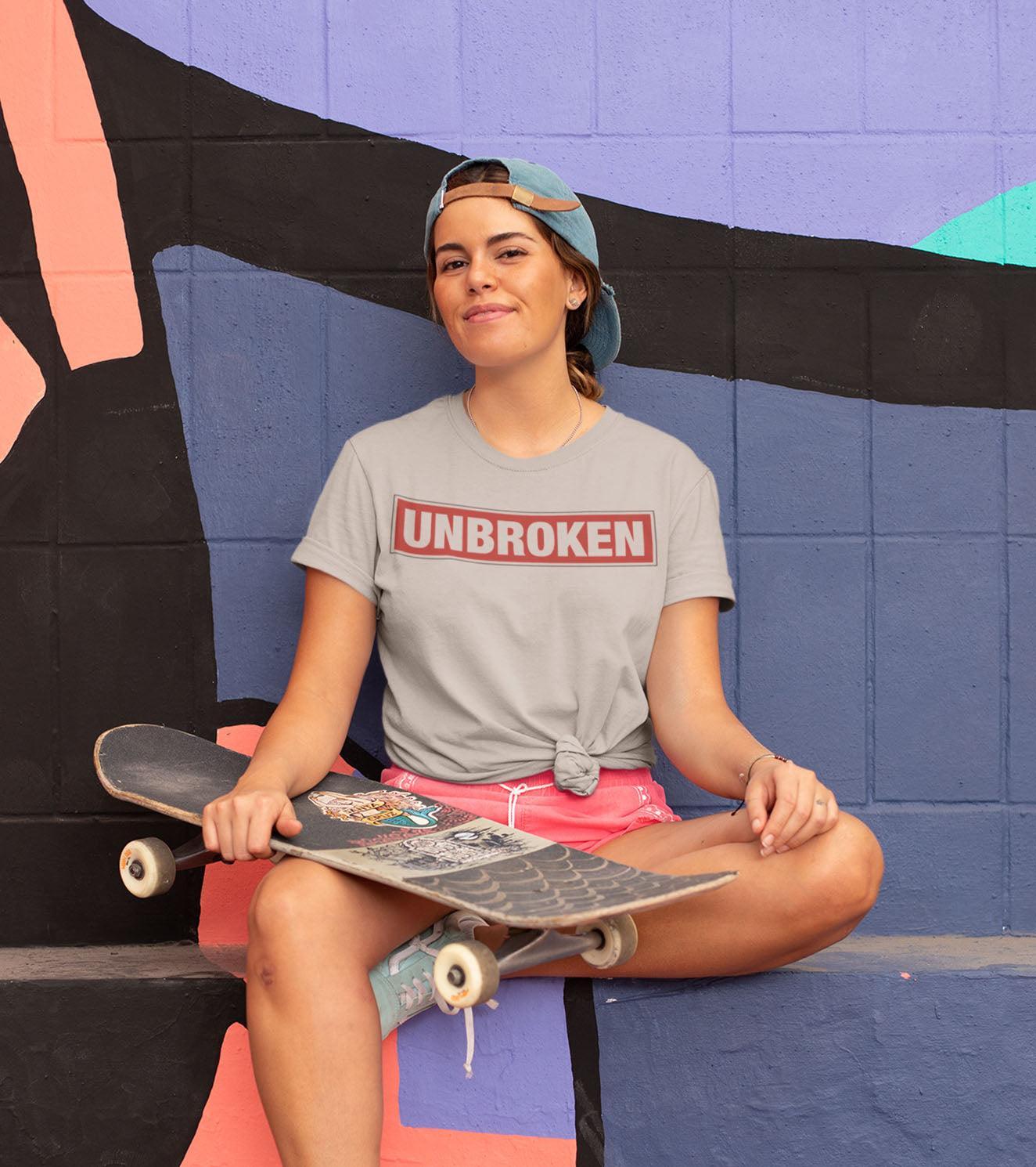 Women's Unbroken T-shirt (Rhino Grey) - wodarmour