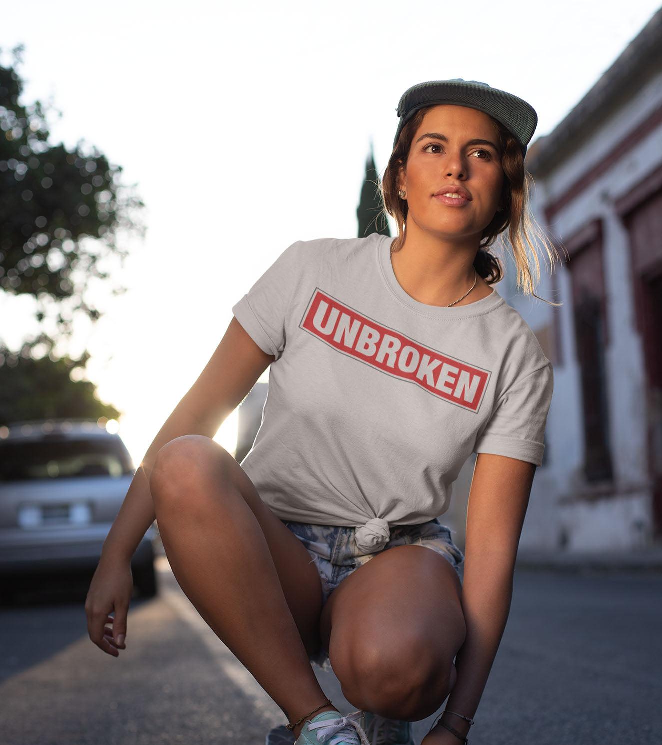 Women's Unbroken T-shirt (Rhino Grey) - wodarmour