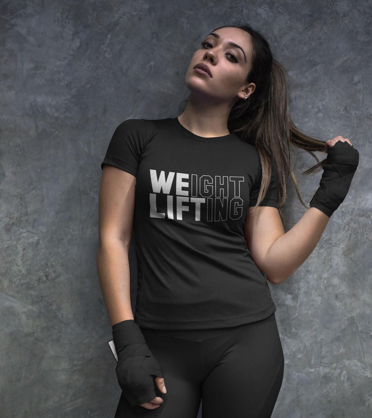 Women's Weight Lifting T-Shirt (Black) - wodarmour