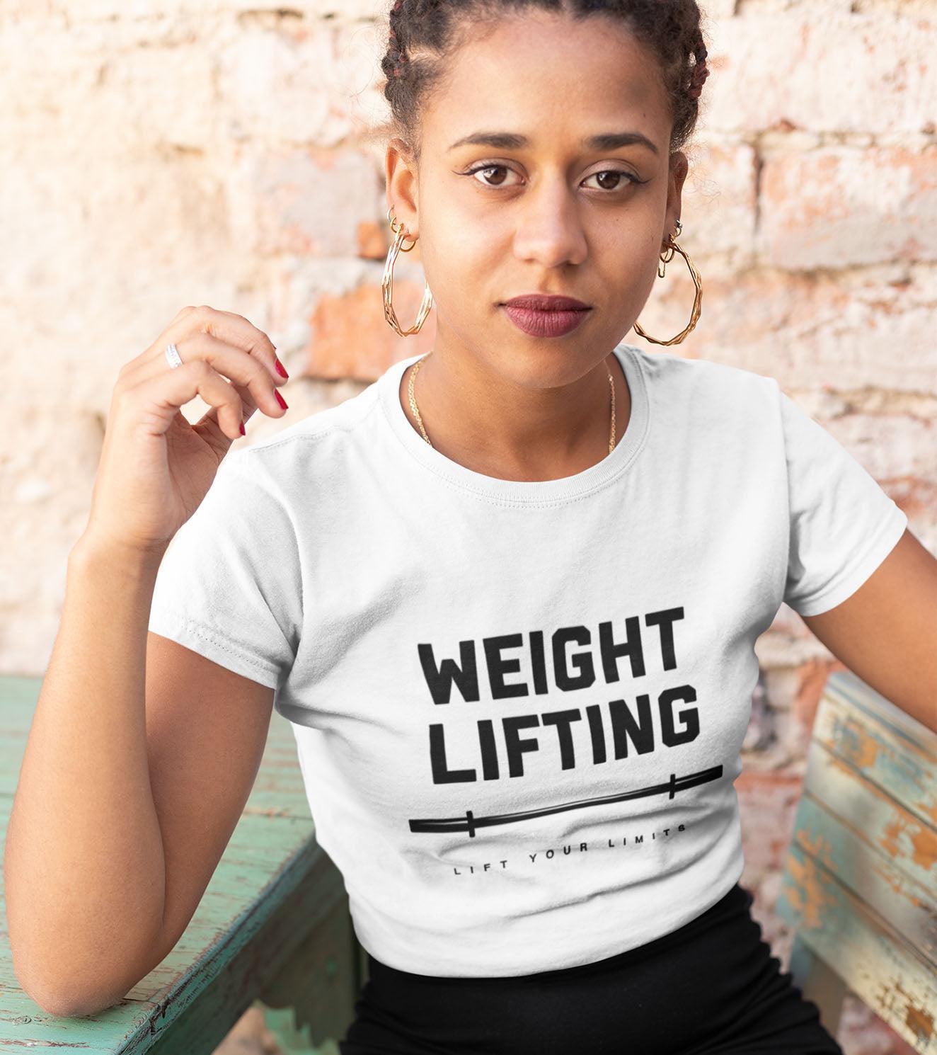 Women's Weight Lifting T-shirt (White) - wodarmour