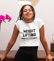 Women's Weight Lifting T-shirt (White) - wodarmour
