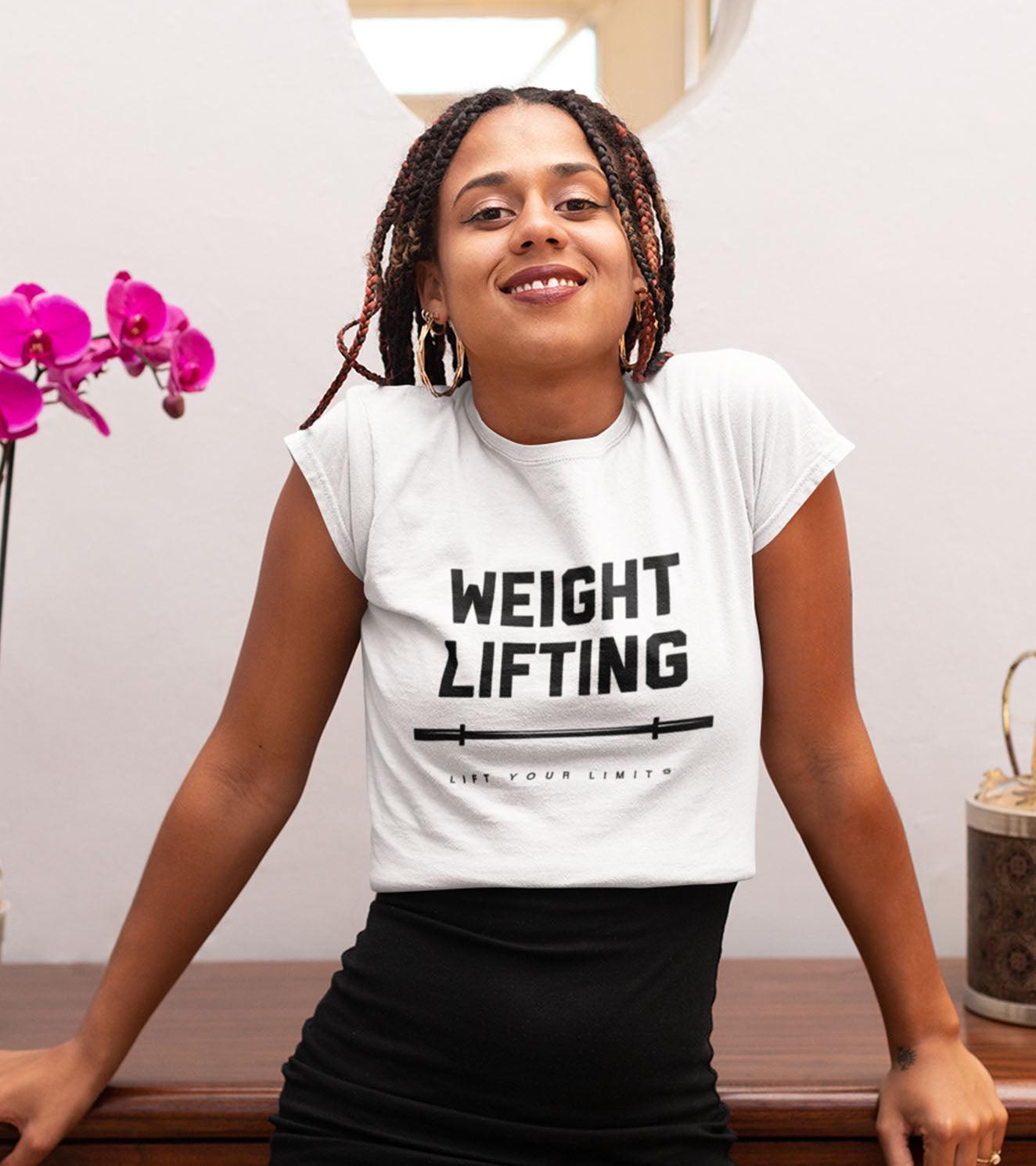 Women's Weight Lifting T-shirt (White) - wodarmour