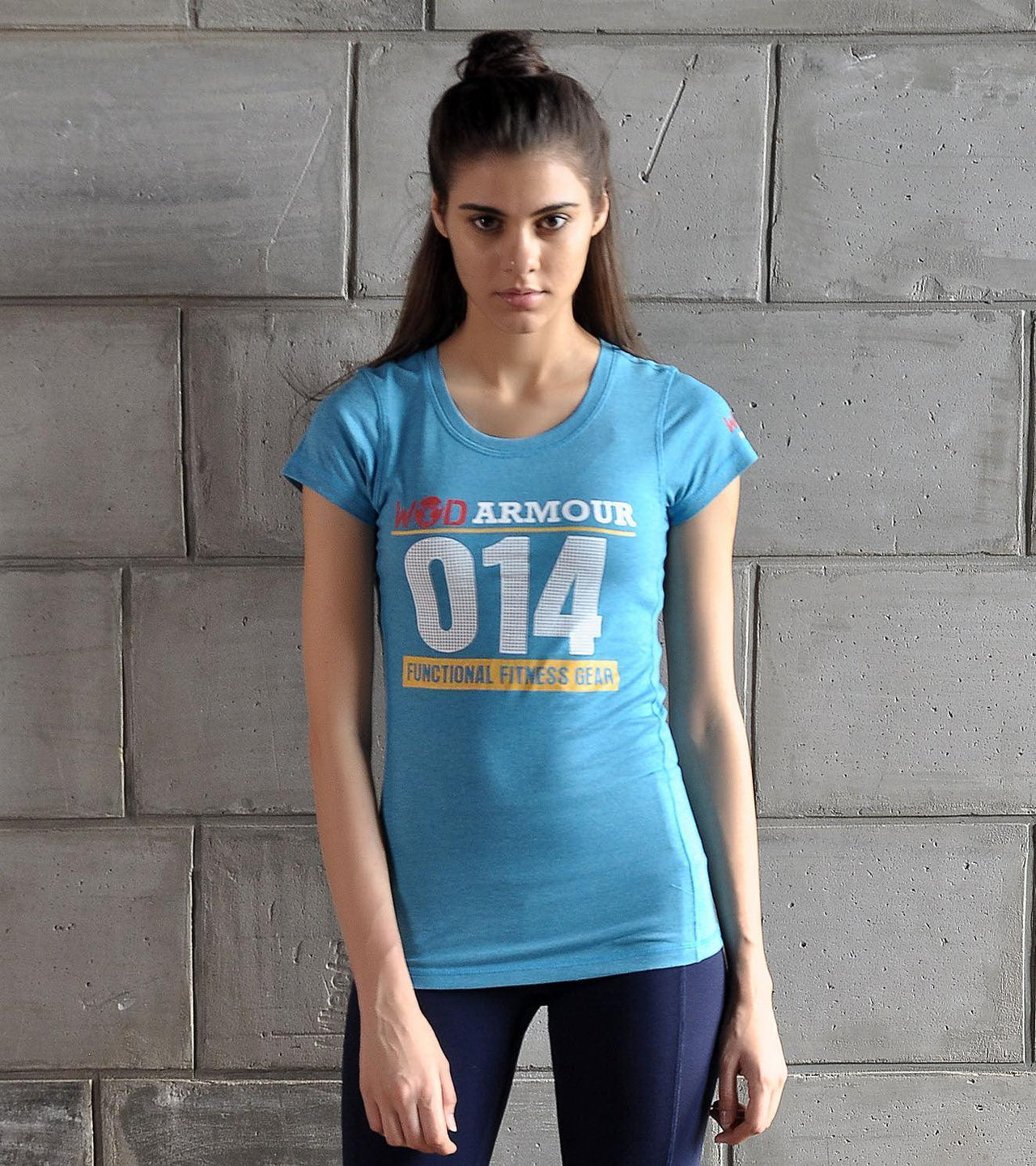 Women's WOD 14 Graphic Training T-shirt (Dodger Blue) - wodarmour