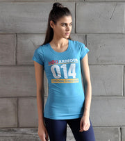 Women's WOD 14 Graphic Training T-shirt (Dodger Blue) - wodarmour
