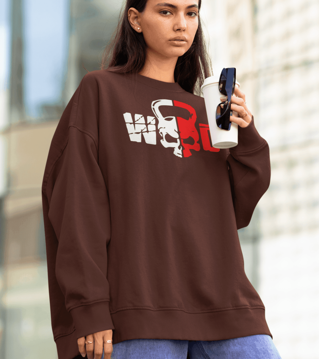 Women's WOD Sweatshirt (Brown) - wodarmour