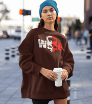 Women's WOD Sweatshirt (Brown) - wodarmour