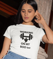 Women's "WORKING ON MY" T-Shirt - wodarmour