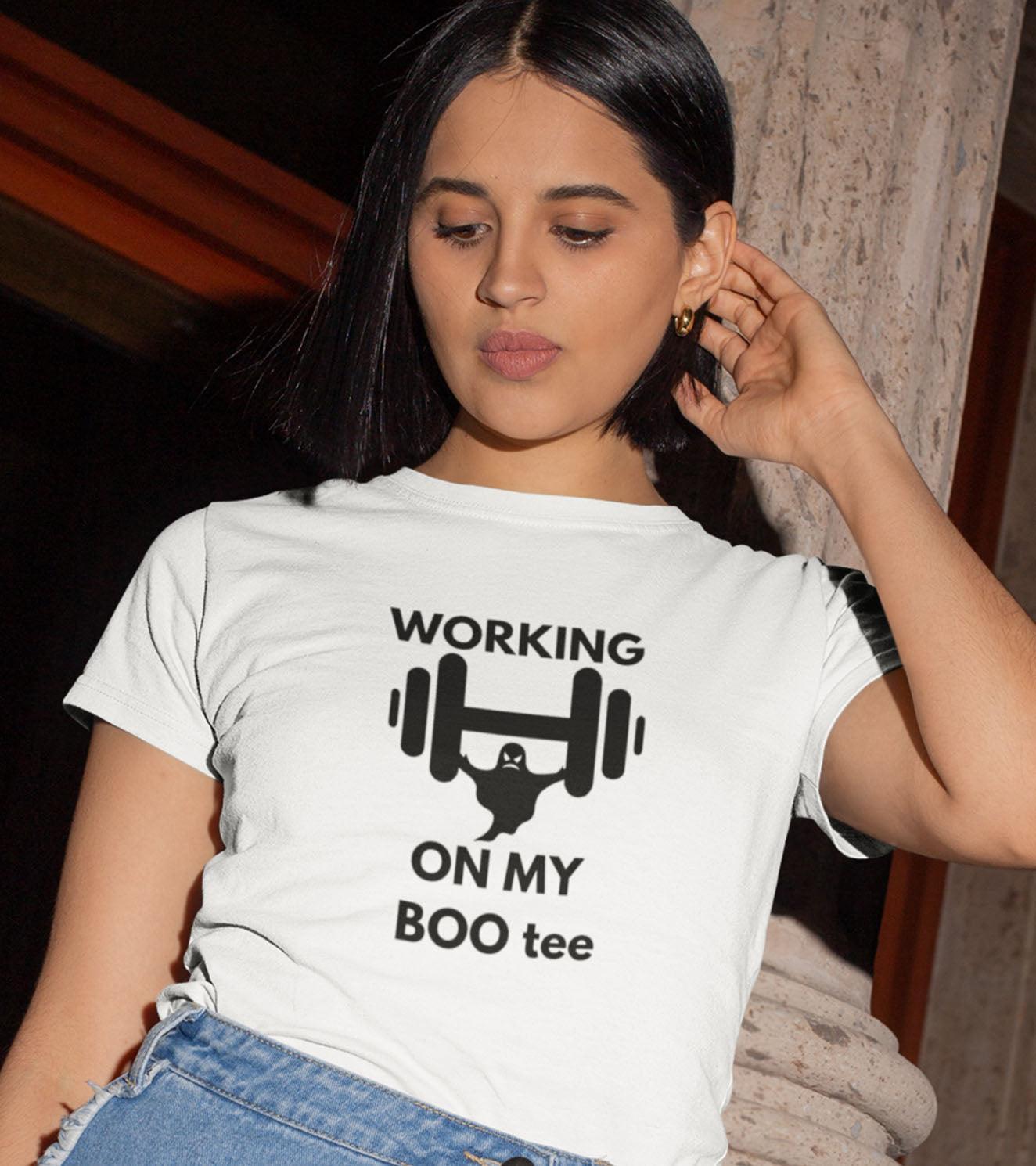 Women's "WORKING ON MY" T-Shirt - wodarmour